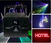China RGB 1W Full Color Animation Laser Projector ILDA Control for sale