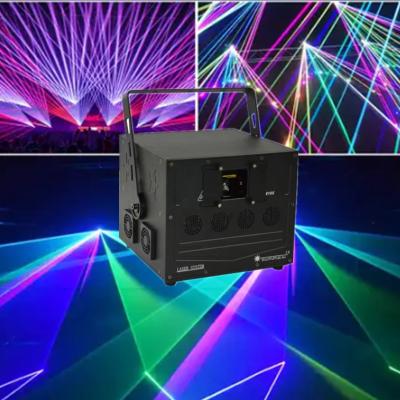 China Ilda 10 Watt Animación RGB Proyector de luz láser R3000mw/638nm en venta