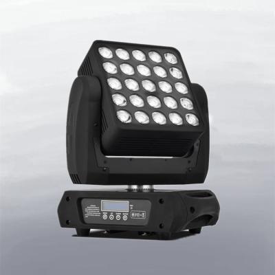 China 25 Pcs 12W RGBW LED Matriz Escena de lavado Iluminación Zoom cabeza móvil en venta