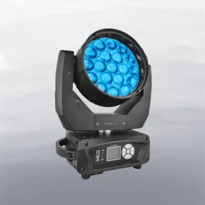Китай Светодиодный светодиодный фонарь 19*15W 19x15W RGBW 4in1 DMX Zoom Strobe LED Wash Moving Head Light для диджея Бар Диско продается