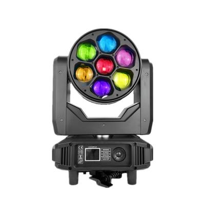 China 7*40W RGBW 4 In 1 Big Bee Eye Beam LED Moving Head Stage Wash Zoom Lighting With CTO for sale