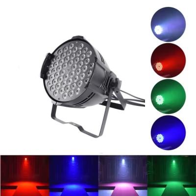China Aluminum 54 Led Par Dj Lights Rgbw 4in1 Disco Party DMX Control 54*3w Rgb 3in1 Led Par Can Uplight Stage Lighting for sale