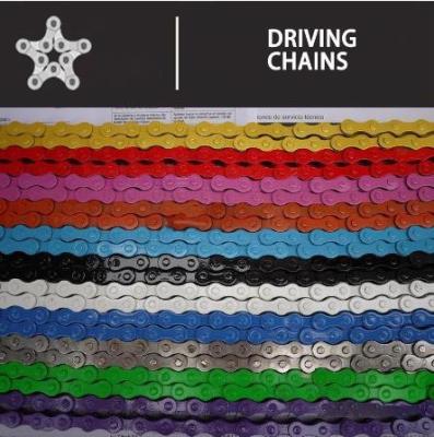 China ODM Colourful Bicycle Transmission Drive Chains 4020 2010 ISO9001 for sale