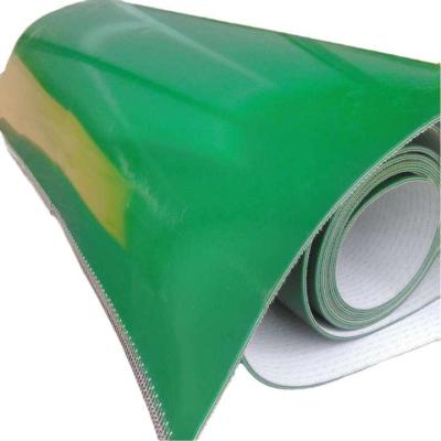China PVC Green Conveyor Belt for Food, Tobacco, and Logistics Industries for sale