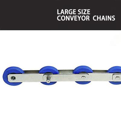 China ST133F6 Blue Steel Roller Escalator Step Chain Moving Walkway Parts for sale