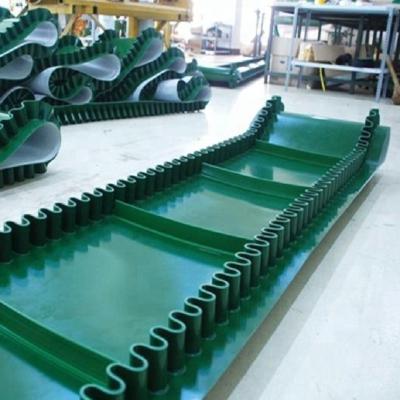 Chine Le vert a incliné 2 la largeur de bande de la bande de conveyeur de pli 1200mm à vendre