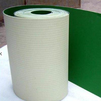China Lightweight Durable Tobacco Conveyor Belt PVC Green 4 Ply for sale