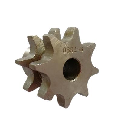 China C45 Double Teeth Chain Driven Sprockets Wheel No Keyway Forged Welded Milling for sale