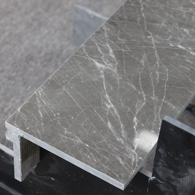 China Grey Color Staircase Steps Floor Tiles Polished Marble Step Stairs Tiles for sale