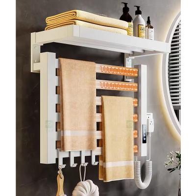 China Wall Mounted Electric Heated Towel Rack Electric Towel Warmers For Bathrooms for sale