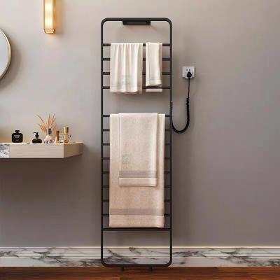 China SUS304 Stainless Steel Floor Standing Ladder Bathroom Electric Heated Towel Drying Rack à venda