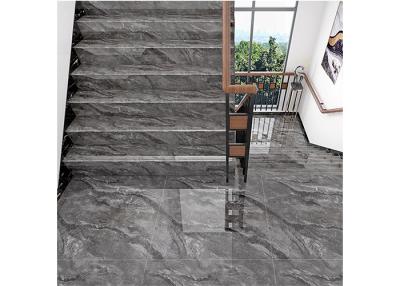 China Gray Polished Porcelain Tiles 1200x300mm Restaurant Anti Skid Stairs Tiles for sale