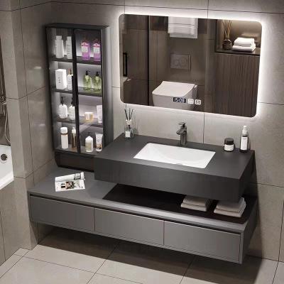 Китай Блоки тщеты Bathroom с раковиной и бортовой стеной шкафа повиснули водоустойчивый набор шкафа Bathroom продается