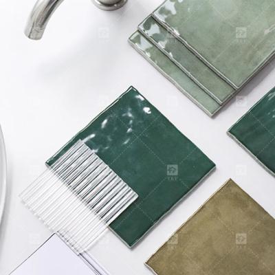 China New Bathroom Shower Kitchen Backsplash High Glossy Glazed Handmade Ceramic Wall Tiles for sale