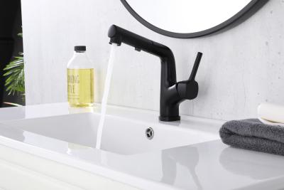 Китай Штейновые черные латунные Faucets таза Ванная комната с раковиной одиночной ручки спрейера вращая продается