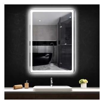 China Sistemas impermeables del hardware del cuarto de baño, amortiguador anti del espejo del cuarto de baño de Smart LED de la niebla en venta