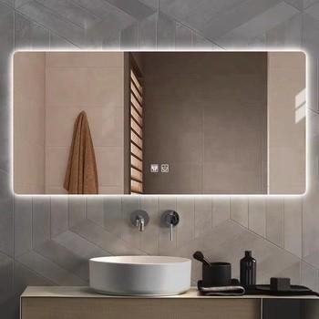 中国 長方形壁に取り付けられた導かれたスマートな浴室ミラー750x1000mm 販売のため