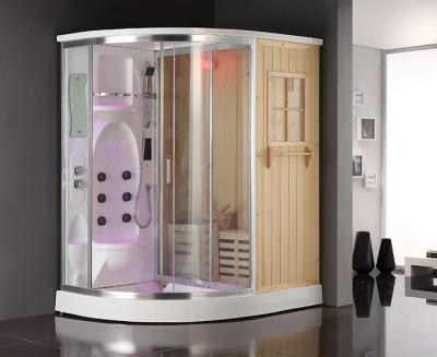 China Wet Steam Bathroom Shower Enclosure Sauna Ozone Disinfection for sale