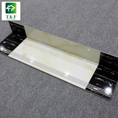 China Glazed Marble Stair Tiles 11mm Non Slip Double Color Matching for sale