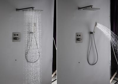 China O misturador escondido do chuveiro do banho da torneira ajustou Fosco Preto Wall Mounted à venda