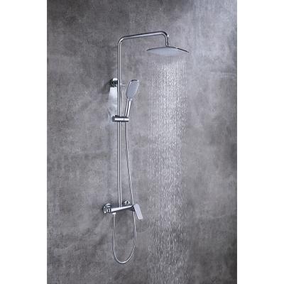 China Chrome Shower Set With Thermostatic Mixer , Thermostatic Rain Fall Shower System for sale