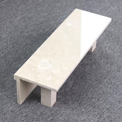 China Light Yellow Interior Marble Stairs Decorative  0.5% Water Absorption for sale