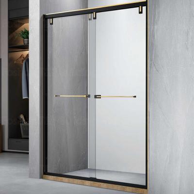 China OEM Frameless Shower Wet Room with 2 Panel Sliding Shower Door for sale
