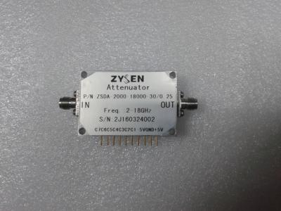 中国 30dBマイクロウェーブ マイクロウェーブの可変的な減衰器2-18GHzの精密タイプ可変的な減衰器 販売のため