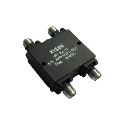 China 18 to 40GHz Microwave Coupler 180 Degree Wideband Hybrid Coupler for sale