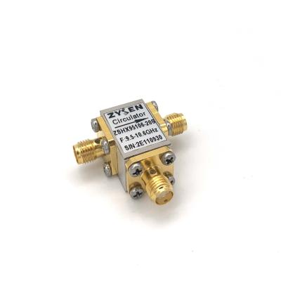 China SMA Female Connector Microwave Coaxial Circulator 20W 9.5 To 10GHz for sale