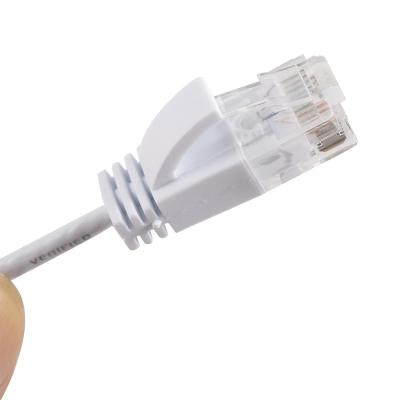 China Ultra Slim Cat6A UTP Gigabit Ethernet Patch Cord 500MHZ Rj45 Patch Cable for sale