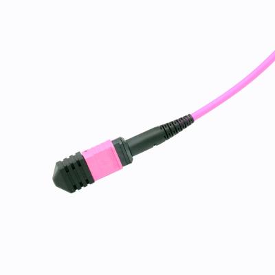 China Multimode 12F MPO MTP Patch Cord 50/125μm Om4 Fiber Optic Cables For Telecom for sale