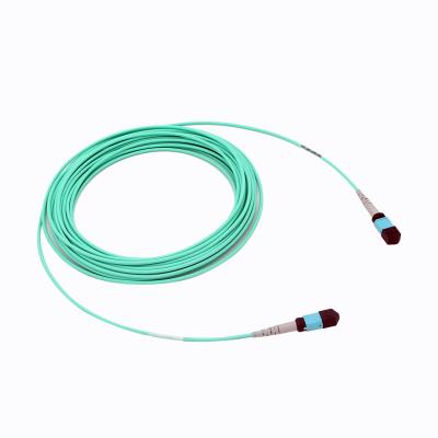 China Multimode 3.0mm MPO MTP Patch Cord 10 gigabit fiber cable Customized Lengths for sale