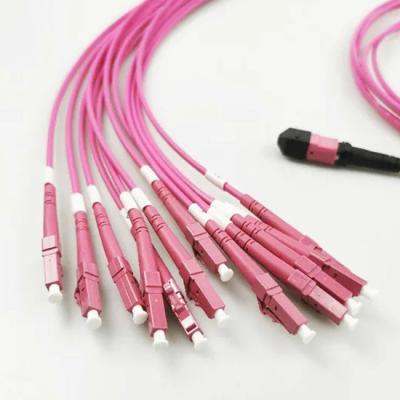 China data center 8 Core MPO MTP Patch Cord 40G Mpo To Lc Breakout Cable for sale
