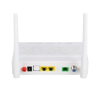 China Single Band CATV RF XPON ONU WIFI Router 1GE 1FE 2.4Ghz GPON ONT modem for sale
