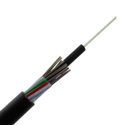 China Outdoor Aerial GYFTY 48 Core Optical Fiber Cable With FRP Strength Member for sale