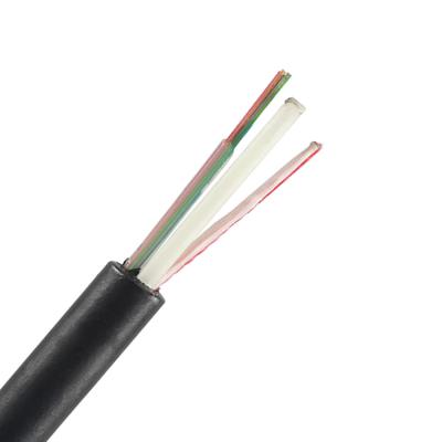 China ASU 1-24 Core Optical Fiber Cable 2 FRP Central Strength Member Fiber Optic Cable for sale