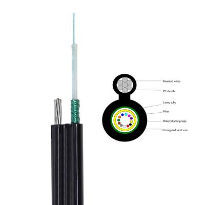 China Uni Tube GYXTC8S Figure 8 Optical Fiber Cable Self Supporting 12 Cores for sale