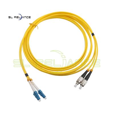 China LC/UPC- FC/UPC SM DUPLEX G.652D Fiber Optic Patch Cord 3.0mm*2 for sale