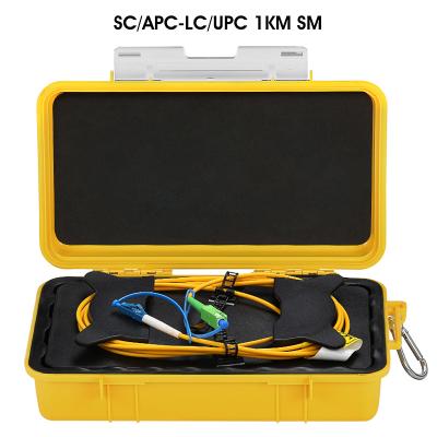 中国 SC/APC-LC/UPC 2kmの繊維光学OTDRの進水ケーブル箱1310/1550nm繊維リング 販売のため