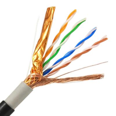 China 4Pairs Outdoor Indoor Wooden Drum Cable , UTP FTP SFTP CAT5 Network Cable for sale