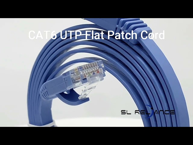 Cat6  Flat Patch Cord Cable  Bare Copper Jumper Wire  Lan Cable For Ethernet