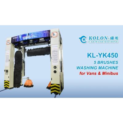 Quality Roll Over 5 Brushes Automatic Bus Washing Machine Blower Fixed KL-YK450 auto bus for sale