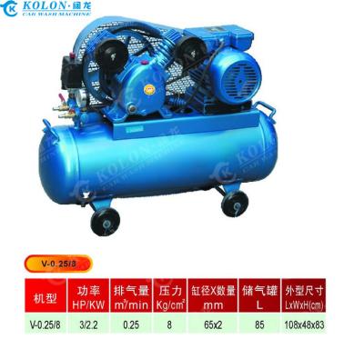 China Compresor de aire industrial de 3 HP y 2,2 kW V-0.25/8 en venta