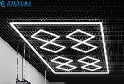 China Vendedor caliente 6500K hexagonal garaje LED luz de techo luz red LED luz garaje automotriz LED en venta
