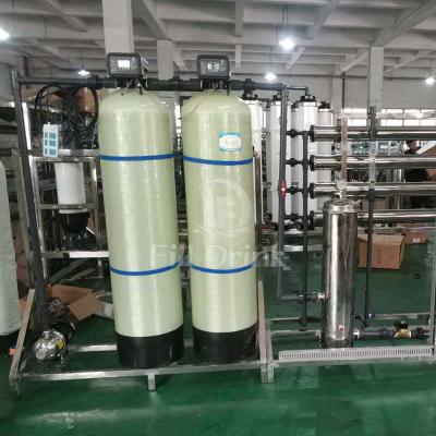 China 1500LPH Monoblock RO Water Treatment System FRP Filter RO Water Treatment Machine for sale