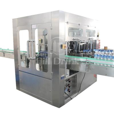 China 9000BPH OPP Hot Melt Bottle Label Sticking Machine Full Automatic 9 Heads Rotary for sale