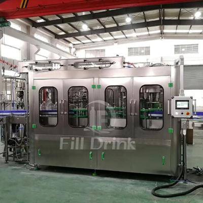 China Injetor líquido de 10000B/H Juice Bottle Filling Machine Hot Juice Filling Machine With Washing à venda