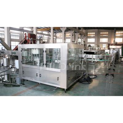 China CIP Cleaning Juice Bottle Filling Machine Glass Bottling Equipment Scraping Belt Lifting Cap Elevator for sale