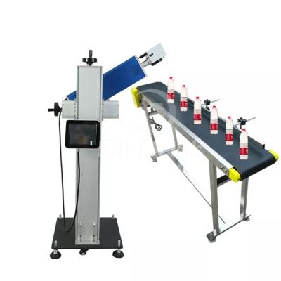 China 200DPI Bottle Printing Machine Laser Date Coding Equipment For Plastic Bottles for sale